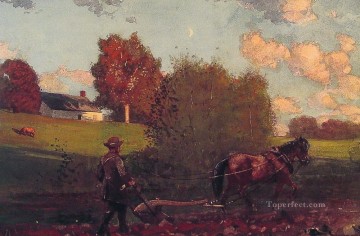 ウィンスロー・ホーマー Painting - ラスト・ファロウ・リアリズム画家ウィンスロー・ホーマー